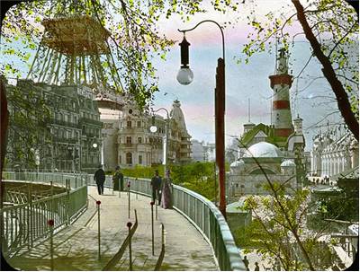 Paris Moving Sidewalk in 1900